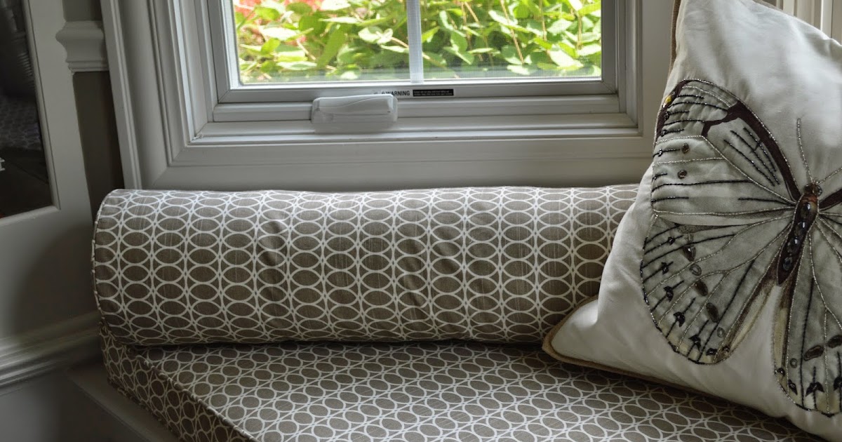 Sew Much To Give Bolster Pillows for the Windowseat
